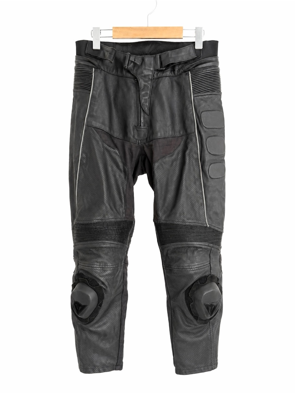 Dainese Perforated Leather Motorcycle Pants - Knee Sliders - Size 34